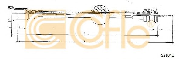 Тросик спидометра COFLE S21041