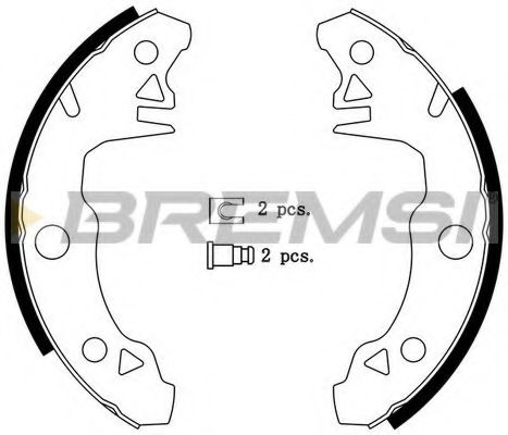 Комплект тормозных колодок BREMSI GF0098