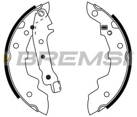Комплект тормозных колодок BREMSI GF0101