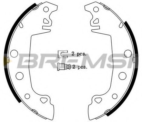 Комплект тормозных колодок BREMSI GF0149