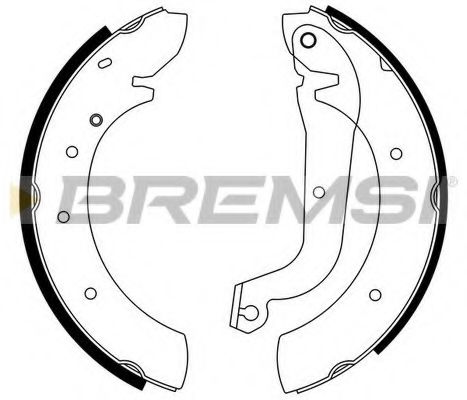 Комплект тормозных колодок BREMSI GF0172
