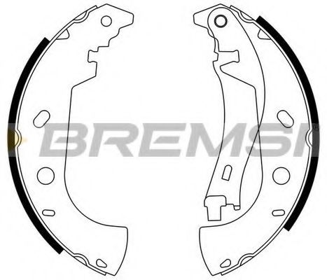 Комплект тормозных колодок BREMSI GF0181