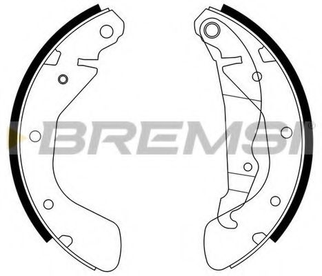 Комплект тормозных колодок BREMSI 1398