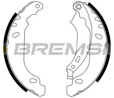 Комплект тормозных колодок BREMSI GF0408