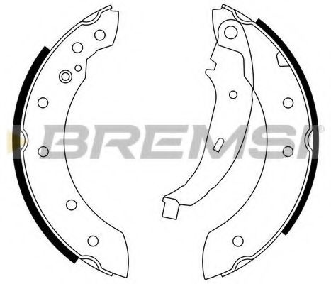 Комплект тормозных колодок BREMSI GF0425