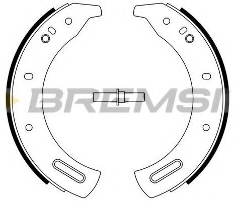 Комплект тормозных колодок BREMSI GF0432