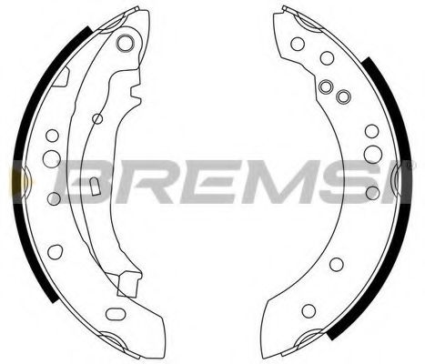 Комплект тормозных колодок BREMSI GF0446