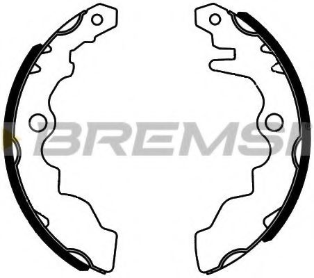 Комплект тормозных колодок BREMSI 2518