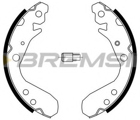 Комплект тормозных колодок BREMSI GF0714