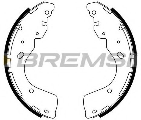 Комплект тормозных колодок BREMSI GF0877