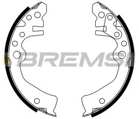 Комплект тормозных колодок BREMSI GF0878