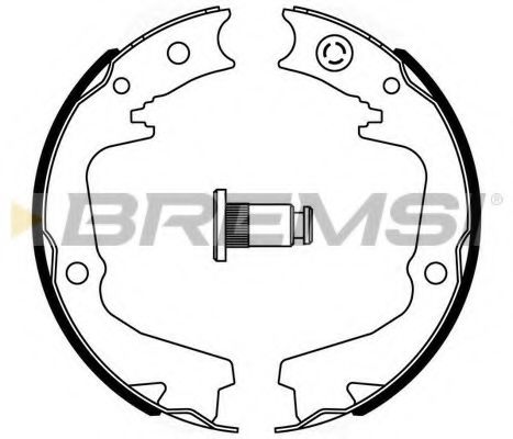 Комплект тормозных колодок BREMSI GF0893