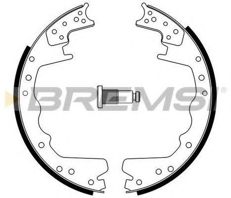 Комплект тормозных колодок BREMSI GF4357