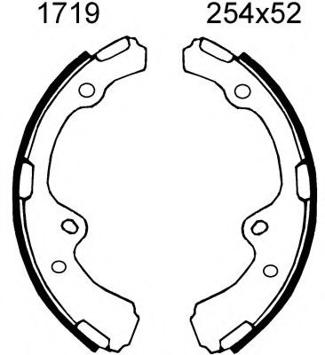 Комплект тормозных колодок BSF 01719