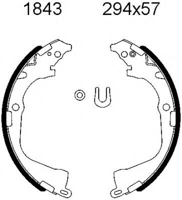 Комплект тормозных колодок BSF 01843