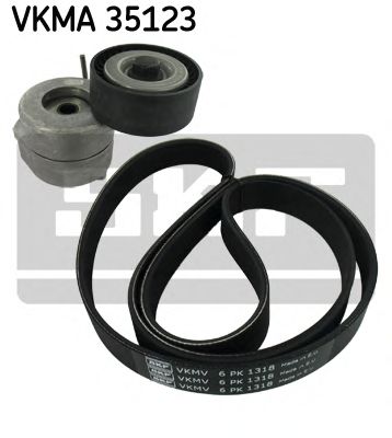 Поликлиновой ременный комплект SKF VKMA 35123