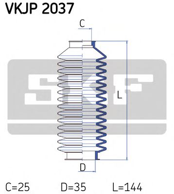 Комплект пылника, рулевое управление SKF VKJP 2037