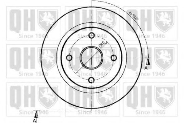 Тормозной диск BENDIX 345183