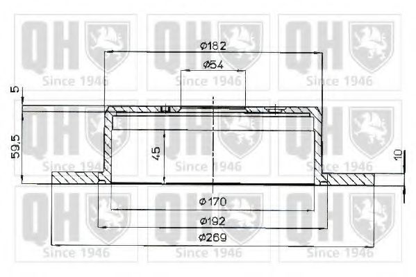 Тормозной диск A.P. BG2594