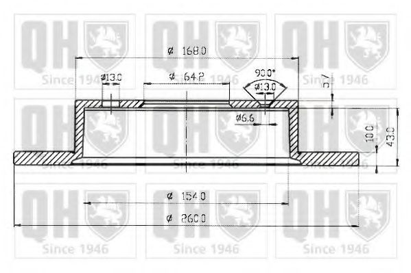 Тормозной диск QUINTON HAZELL BDC3784