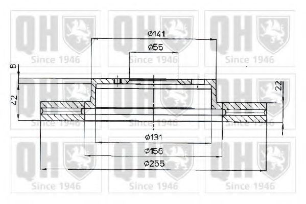 Тормозной диск QUINTON HAZELL BDC4587