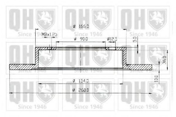 Тормозной диск QUINTON HAZELL BDC4634