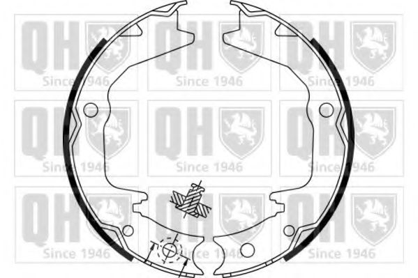 Комплект тормозных колодок, стояночная тормозная система QUINTON HAZELL BS1138