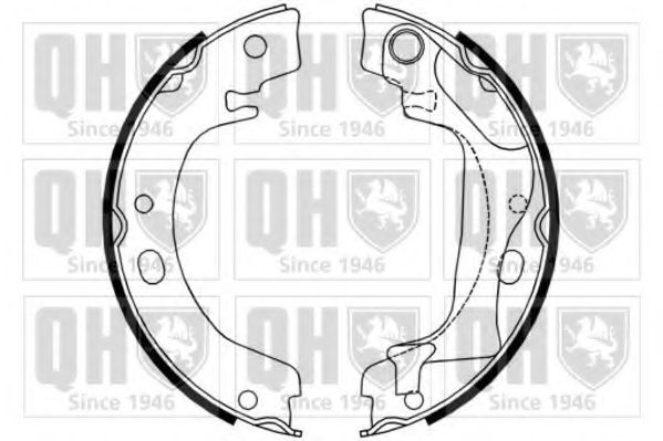 Комплект тормозных колодок, стояночная тормозная система QUINTON HAZELL BS1186