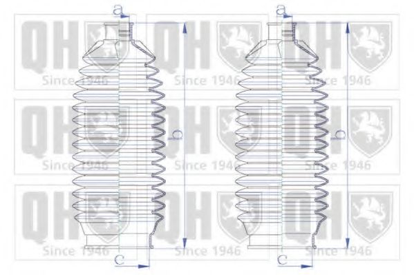 Комплект пылника, рулевое управление QUINTON HAZELL QG1575