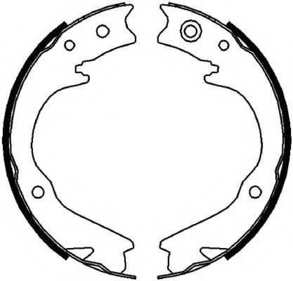 Комплект тормозных колодок, стояночная тормозная система FERODO FSB4063
