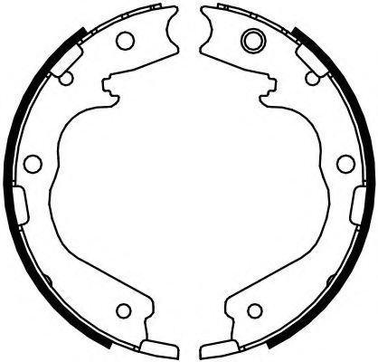 Комплект тормозных колодок, стояночная тормозная система FERODO FSB4091