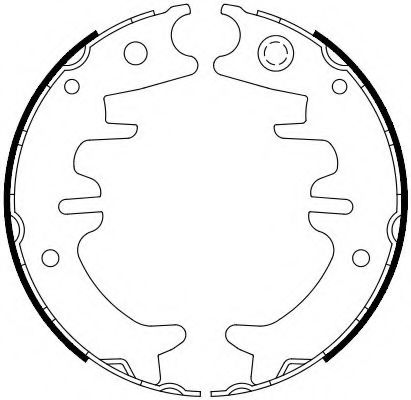 Комплект тормозных колодок, стояночная тормозная система FERODO FSB4126