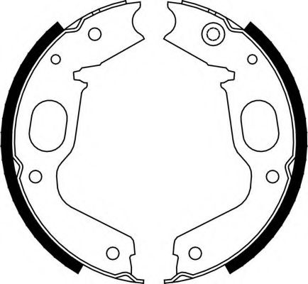 Комплект тормозных колодок, стояночная тормозная система FERODO FSB663