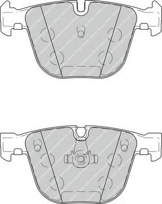 Комплект тормозных колодок, дисковый тормоз FERODO 24495