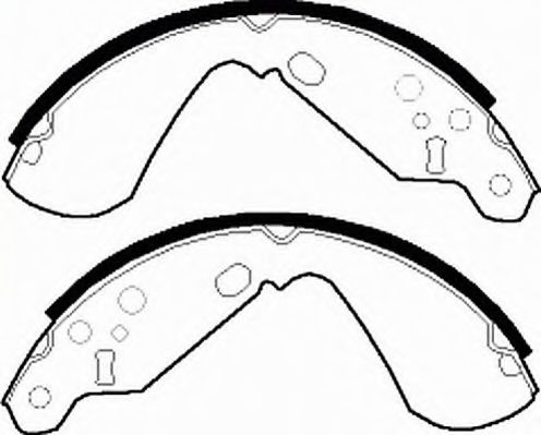 Комплект тормозных колодок FERODO FSB520