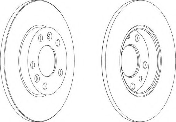 Тормозной диск FERODO DDF558