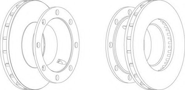 Тормозной диск FERODO FCR206A