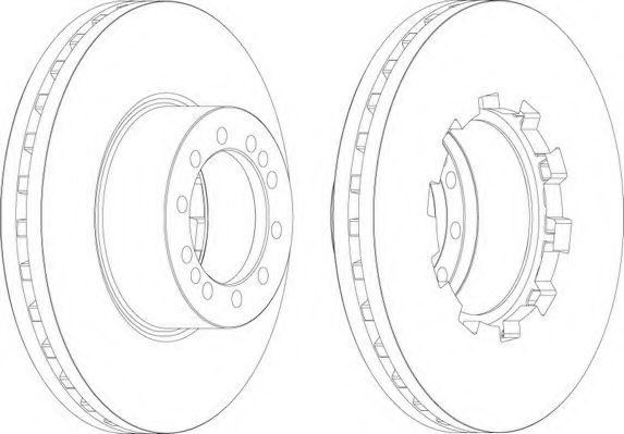 Тормозной диск FERODO FCR283A