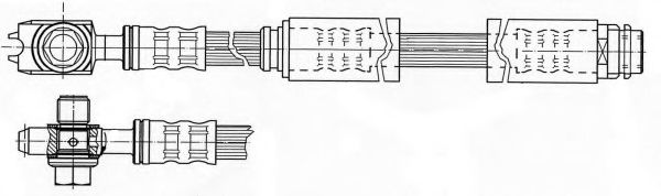 Тормозной шланг FERODO FHY3027