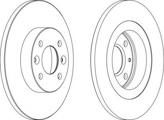 Тормозной диск FERODO DDF1502C