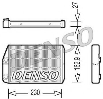 Теплообменник, отопление салона DENSO DRR09034