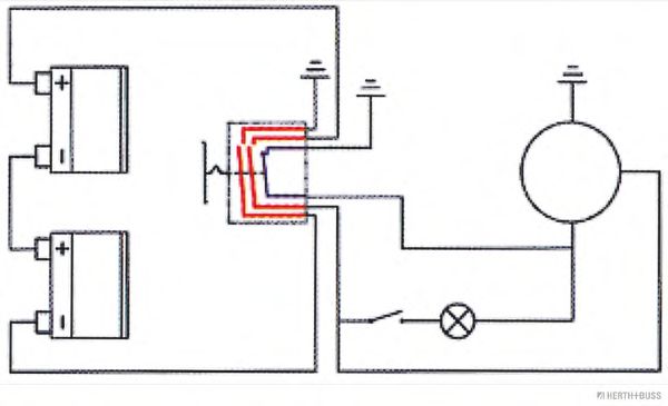 Выключатель аккумуляторной батареи, аккумуляторная батарея HC-PARTS 180291