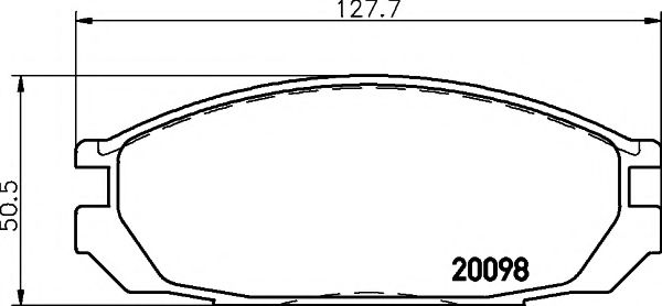 Комплект тормозных колодок, дисковый тормоз MINTEX MDB1452