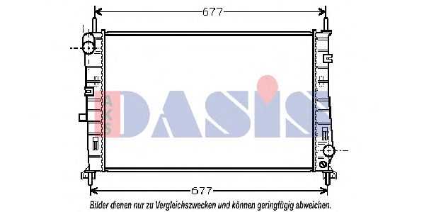 Радиатор, охлаждение двигателя AKS DASIS 090710N