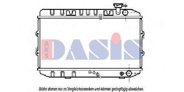 Радиатор, охлаждение двигателя AKS DASIS 100370N