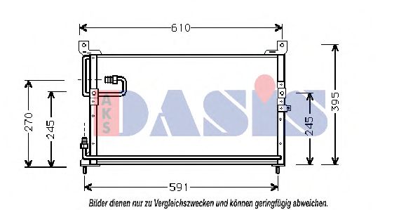 Конденсатор, кондиционер AKS DASIS 102150N