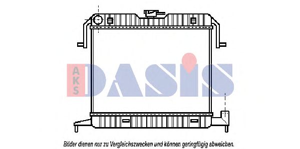 Радиатор, охлаждение двигателя AKS DASIS 150550N
