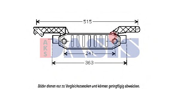 масляный радиатор, двигательное масло AKS DASIS 166006N