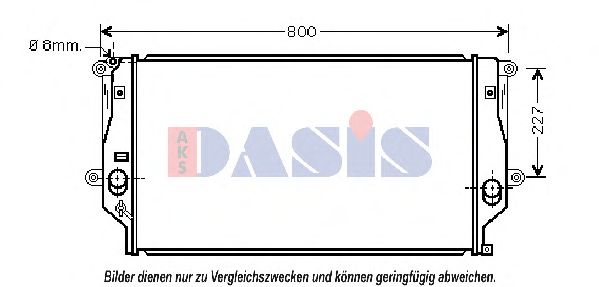 Радиатор, охлаждение двигателя AKS DASIS 210213N