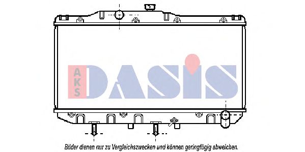 Радиатор, охлаждение двигателя AKS DASIS 210420N